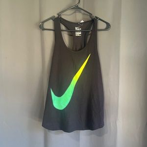 The Nike Tee  Dry Fit Athletic Cut Racerback Tank Top Size L